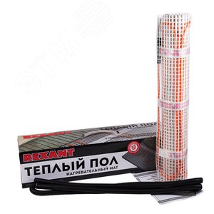 Мат нагревательный Extra, площадь 5,0 м2 (0,5 х 10,0 метров), 800Вт (двух жильный) | 51-0510 | REXANT - фото 2
