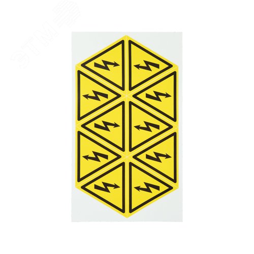 Наклейка знак ''Опасность поражения электротоком'' 50х50х50 мм 50шт., REXANT - REXANT