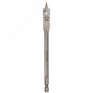 Сверло перовое по дереву 12х152 мм (шестигранный хвостовик)