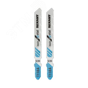Пилка для электролобзика 75 мм 21 з/д 1,5-3 мм T118A (упак - 2 шт.) (металл), REXANT - REXANT