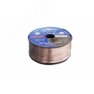 Кабель акустический 2х0.25 кв.мм, прозрачный BLUELINE, 100 м, REXANT - фото 2