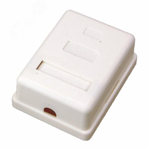 Розетка компьютерная внешняя. 1-порт RJ-45 (8P8C). FTP экраниров. категория 5e, - фото 2
