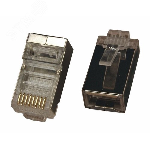 Джек RJ-45 8P8C CAT 5e (экран), 2