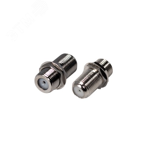 Переходник антенный, гнездо F - гнездо F, бочка, 2