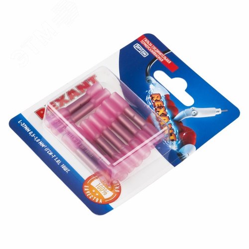 Гильза соединительная изолир термоусаживаемая L-37 мм 0.5-1 кв мм, 10 шт, REXANT 3