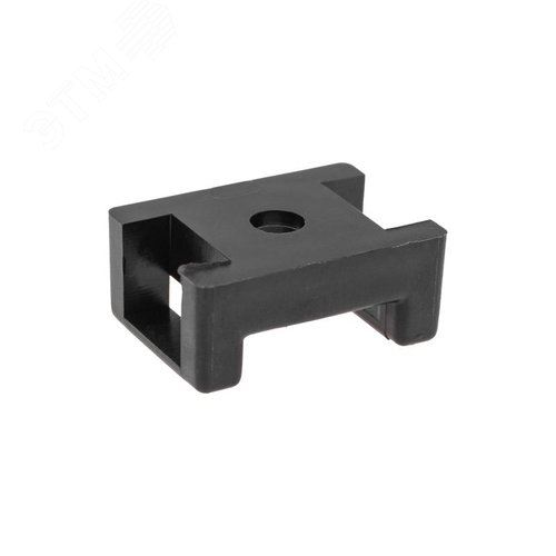 Площадка для крепления стяжки (ПС-2) 22x16 мм, черная, 10 шт, - фото 2