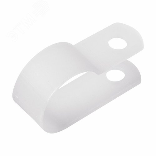 Скоба кабельная белая под винт 16мм упаковка (50 шт/уп) 2