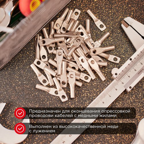 Наконечник ТМЛ 70-12-13 (70 кв мм -  12 мм) ГОСТ 7386-80 , REXANT 3