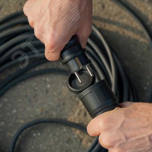 Удлинитель-шнур КГ 3х1.5, 20 м, морозостойкий, с/з, 16 А, 3500 Вт, IP44 - фото 2