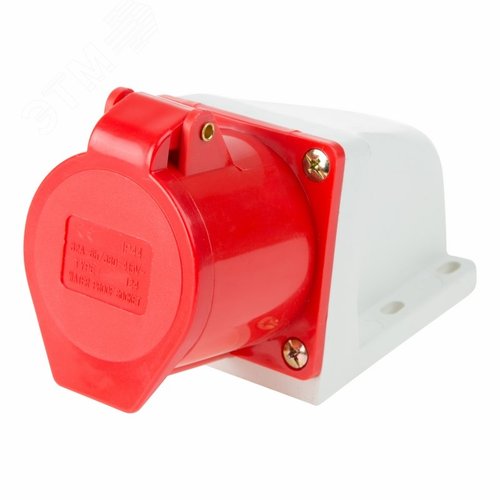 Розетка 124 стационарная 3Р+РЕ 32А 380В IP44, REXANT 2