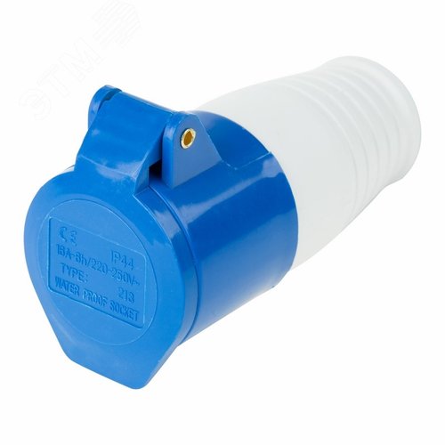 Розетка 213 переносная 2Р+РЕ 16А 220В IP44, REXANT 2