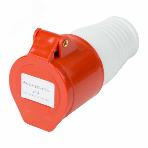 Розетка 214 переносная 3Р+РЕ 16А 380В IP44, REXANT - фото 2