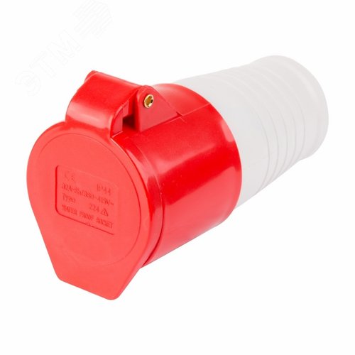 Розетка 224 переносная 3Р+РЕ 32А 380В IP44, REXANT 2