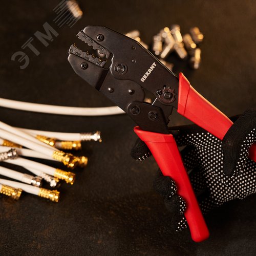 Кримпер для обжима F и BNC разъемов RG-174, RG-179, Fiber Optic (ht-301 J) 2