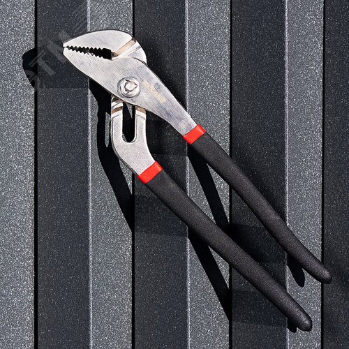 Клещи переставные 250 мм никелированные, обливные рукоятки 3