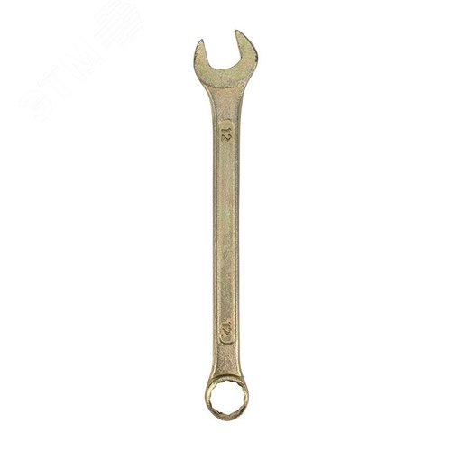 Ключ комбинированный 12 мм, желтый цинк 2