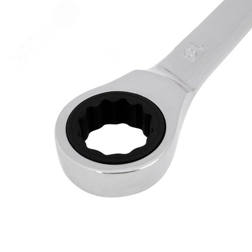 Ключ комбинированный трещоточный 16 мм, CrV, зеркальный хром 3