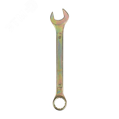 Ключ комбинированный 18 мм, желтый цинк 2