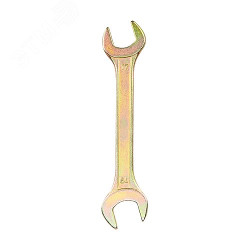 Ключ рожковый 17х19 мм желтый цинк 3