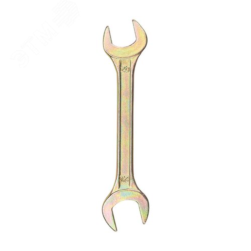 Ключ рожковый 20х22 мм, желтый цинк 3