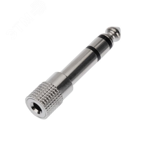 Переходник штекер стерео 6,3 мм - гнездо стерео 3,5 мм,, 2