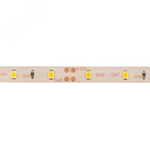 Лента LED силикон 8мм IP65 SMD 2835 60LED/m 12V цвет свечения теплый белый LAMPER - фото 2