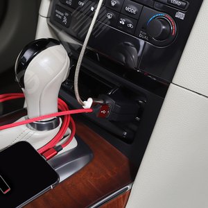 Автозарядка в прикуриватель 2xUSB, АЗУ, 5 V, 1000 mA - фото 2
