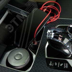 Устройство зарядное в прикуриватель USB, 5V, 2.4 A, черное, - фото 3