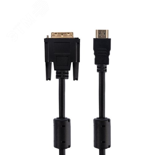 Кабель HDMI - DVI-D с фильтрами, 1,5 м., черный GOLD - фото 2