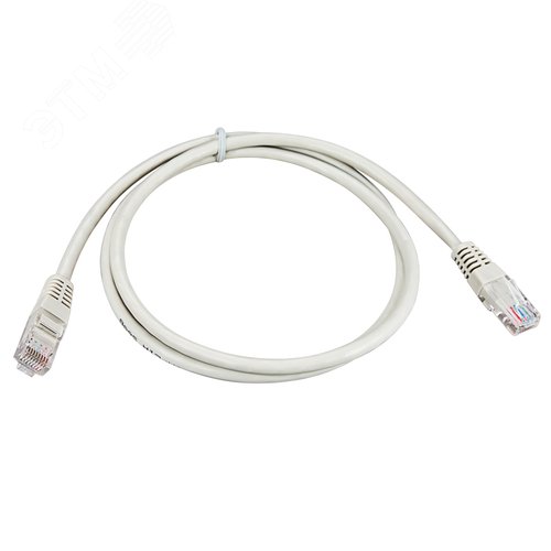 Патч-корд U/UTP CAT5e PVC серый 2 м - фото 2