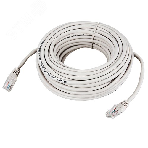 Патч-корд U/UTP CAT5e PVC серый 10 м - фото 2