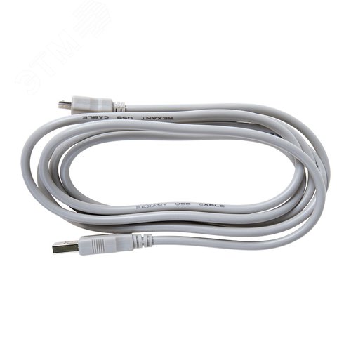 Кабель USB (шт. USB A - гн. USB A), 1.8м., серый - фото 2