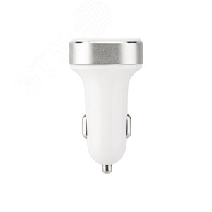Автозарядка в прикуриватель АЗУ USB-A+USB-C 3.1 A белая - фото 2