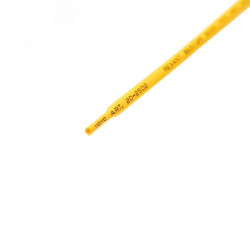 Трубка термоусадочная ТУТнг-LS (2:1)-2.5/1.25 желтая 3