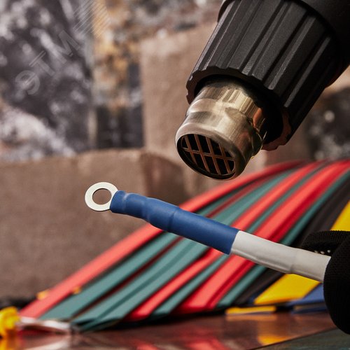 Термоусаживаемые трубки, 25,0 12,5 мм, набор пять цветов, упаковка 25 шт. по 1 м, REXANT 2