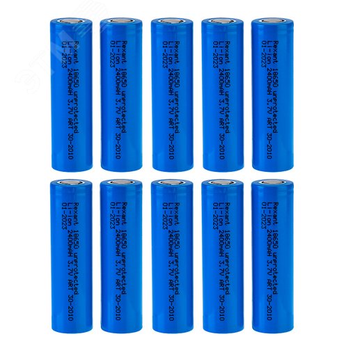Аккумулятор 18650 unprotected Li-ion 2400 mAH 3.7 В - фото 2