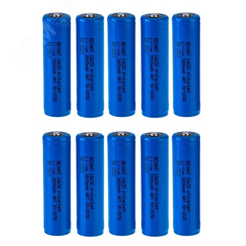 Аккумулятор 18650 protected с защитой Li-ion 2800 mAH 3.7 В | 30-2030 | REXANT - фото 2