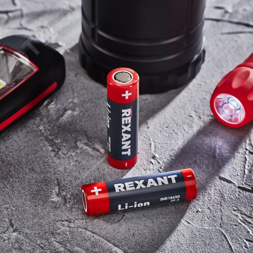 Высокоемкостный аккумулятор 18650 unprotected 20 А Li-ion 3000 mAH 3.7 В 2 шт Блистер | 30-2035-05 | REXANT - фото 2