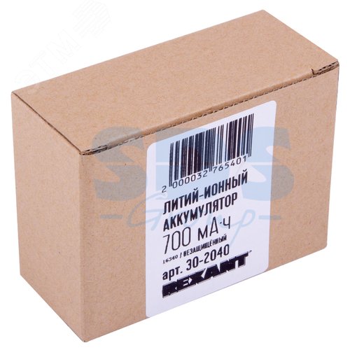 Аккумулятор Li-ion 16340 unprotected 700 mAH 3.7 В - фото 2
