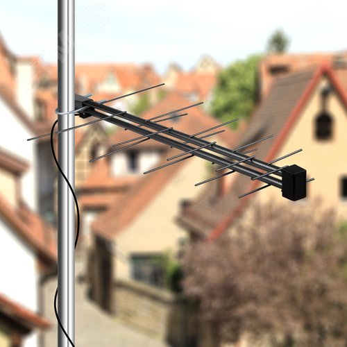 ТВ антенна наружная Активная для аналогового и цифрового ТВ - DVB-T2 RX-424, 2