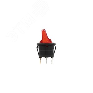 Выключатель клавишный круглый 250V 6А (3с) ON-OFF красный | 36-2600 | REXANT - фото 4