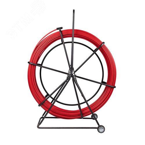 Протяжка кабельная (УЗК в тележке), стеклопруток d=11,0 мм, 150 м красная 2