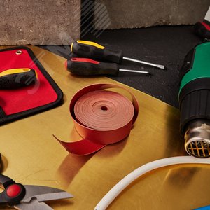 Лента термоусаживаемая ТЛК 25х1 красная (5м) 2