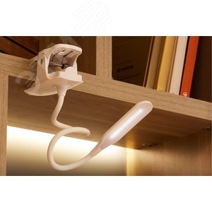 Светильник LED настольный заряжаемый Click 4 Вт 4000 К диммируемый 3 ступени на прищепке - фото 3