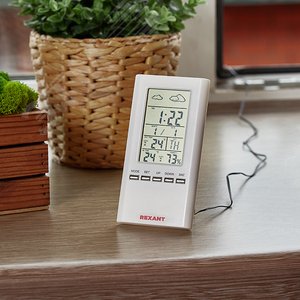 Метеостанция комнатно-уличная REXANT S3331SC с проводным датчиком |70-0513 | REXANT - фото 2