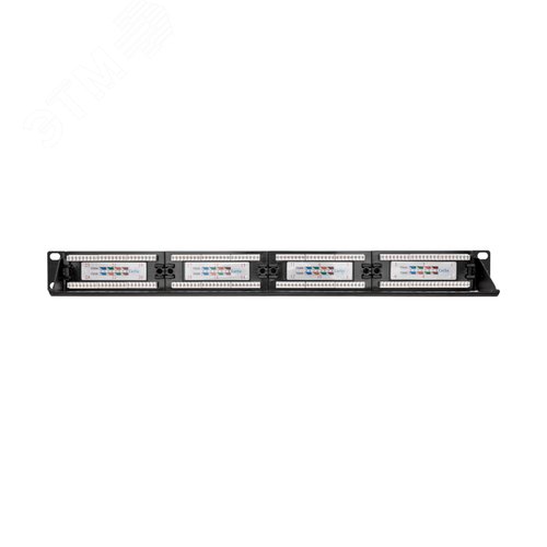 Патч-панель с кабельным органайзером 19дюймов 1U 24 порта UTP RJ-45 CAT 5e - фото 3
