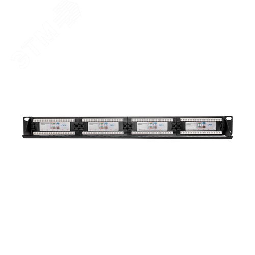 Патч-панель с кабельным органайзером 19дюймов 1U 24 порта RJ-45 CAT 6 UTP - фото 3