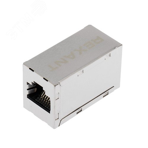 Адаптер проходной RJ-45 8P-8C FTP экранированный кат6 гнездо-гнездо, - фото 2