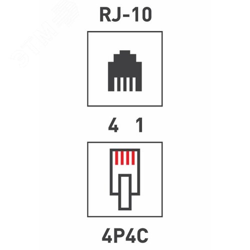 Разъем телефонный RJ-9(4P4C), - фото 4