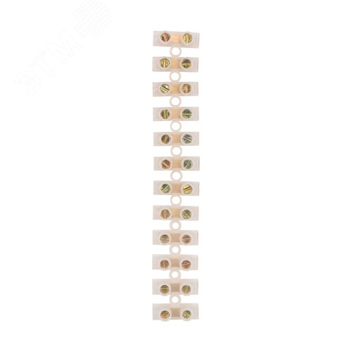 Колодка клеммная винтовая KВ-16 (6-16 кв мм), ток 30 A, полиэтилен белый (ЗВИ), REXANT 3